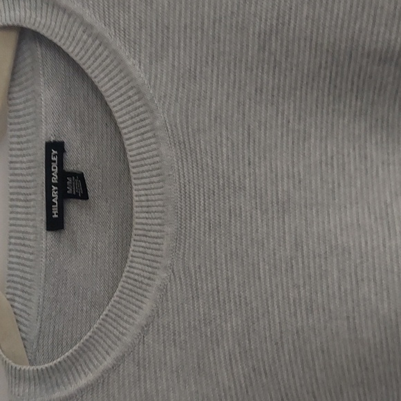 Hilary Radley Ribbed Mock-Layer Crew Neck Tunic Knit 2fer Top Sz M - Picture 12 of 12